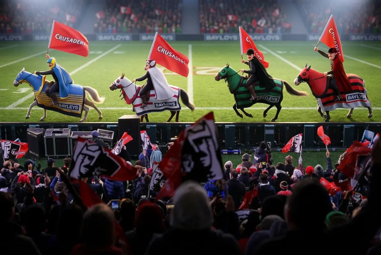 Crusaders Bid Farewell to Iconic Horse Mascots at New Stadium — Rugby news photo, South Africa